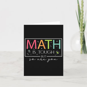 Mathe ist schwer, aber du bist wieder zurück zur M Karte