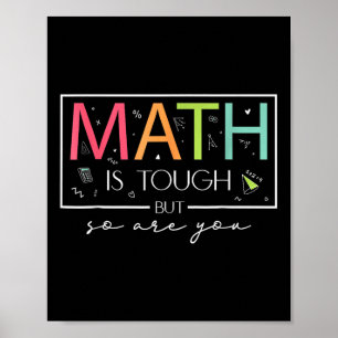 Mathe ist schwer, aber du bist wieder zurück zur M Poster