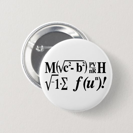 Mathe ist Spaß! Button (Vorne & Hinten)