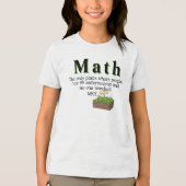 Mathe ist verwirrend, Funny Mathe Pun Spaß Tri-Blend Shirt (Vorderseite)
