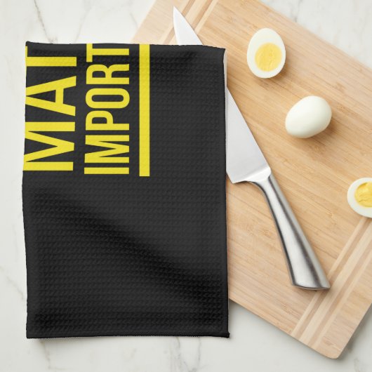 Mathe ist wichtiger als Englisch Geschirrtuch (Viertel Falte)