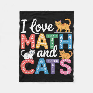 Mathe-Katzenliebhaber Lustiger Mathe-Lehrer Ich Li Fleecedecke