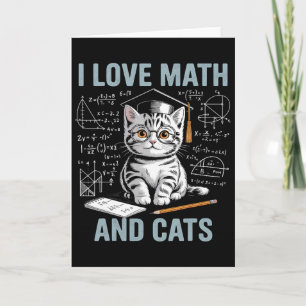 Mathe-Katzenliebhaber Lustiger Mathe-Lehrer Ich Li Karte