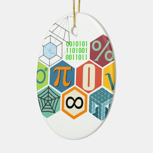 Mathe Keramik Ornament (Links)