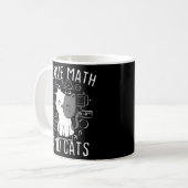 Mathe Kitty Cat I Liebe Mathematik und Katzen Math Kaffeetasse (Vorderseite Links)