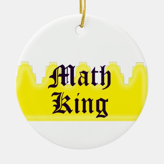 Mathe-König Keramikornament (Vorne)