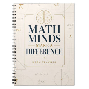 Mathe-Köpfe machen einen Unterschied Inspirierende Notizblock