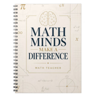 Mathe-Köpfe machen einen Unterschied Inspirierende Notizblock
