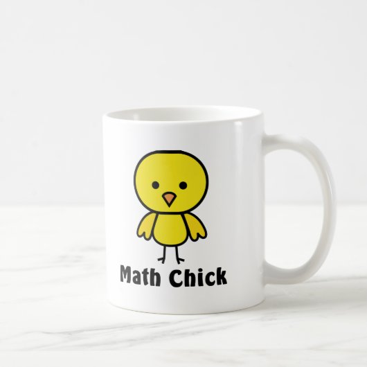 Mathe-Küken Kaffeetasse (Rechts)