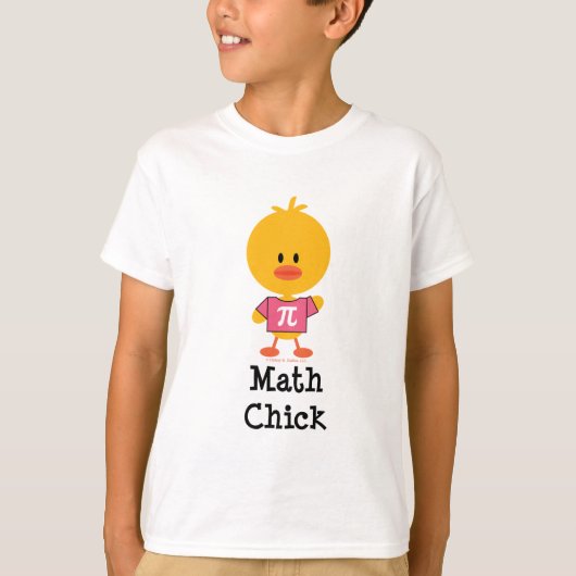 Mathe-Küken scherzt T - Shirt (Vorderseite)