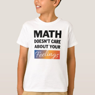 Mathe kümmert sich nicht um Jungs Shirt