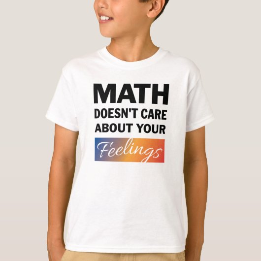 Mathe kümmert sich nicht um Jungs Shirt (Vorderseite)
