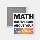 Mathe kümmert sich nicht um Magnet (Vorderseite/Rückseite)