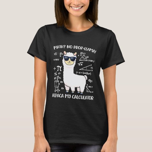 Mathe-Lama T-Shirt (Vorderseite)