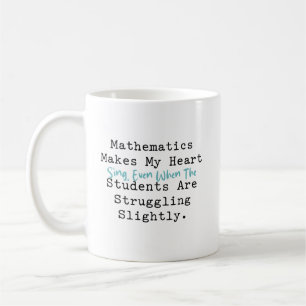 Mathe lässt mein Herz singen   Lehrerleben Liebe Kaffeetasse