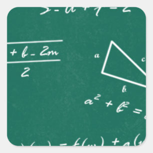 Mathe-Lehrer Algebra-Geek Quadratischer Aufkleber