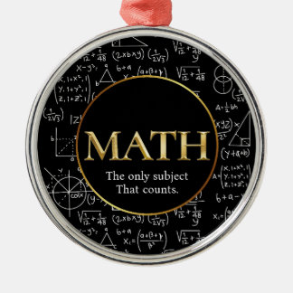 Mathe-Lehrer Awesome Gold Lehrer-Auszeichnungstag Ornament Aus Metall
