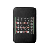 Mathe Lehrer Christmas GREYHOUND Badematte (Vorderseite Vertikal)