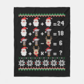 Mathe Lehrer Christmas GREYHOUND Fleecedecke (Vorderseite)