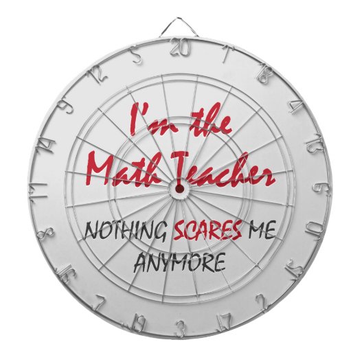 Mathe-Lehrer Dartscheibe (vorne)