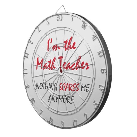 Mathe-Lehrer Dartscheibe (Vorderseite rechts)