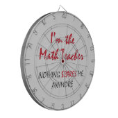 Mathe-Lehrer Dartscheibe (Vorderseite Links)