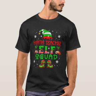 Mathe-Lehrer-Elfen-Trupp Weihnachtsmann-Lehrer-Elf T-Shirt