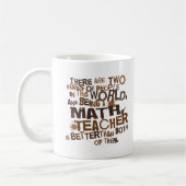 Mathe-Lehrer-Geschenk Kaffeetasse (Links)
