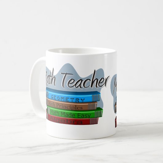 Mathe-Lehrer-Geschenke Kaffeetasse (Vorderseite Links)