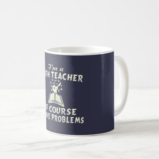 Mathe-Lehrer Kaffeetasse (VorderseiteRechts)