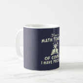 Mathe-Lehrer Kaffeetasse (Vorderseite Links)