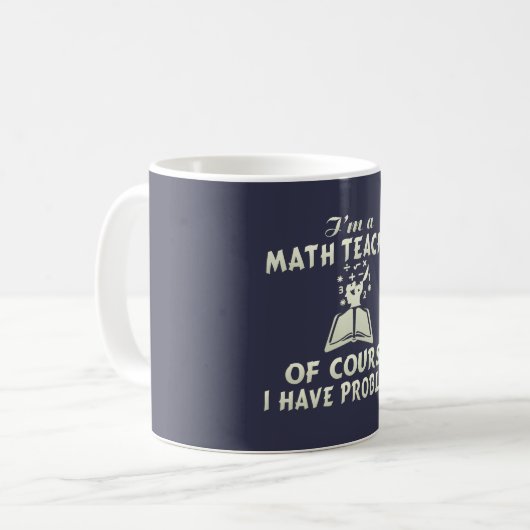 Mathe-Lehrer Kaffeetasse (Vorderseite Links)