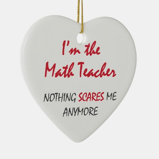 Mathe-Lehrer Keramik Ornament (Rechts)