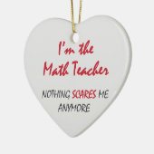 Mathe-Lehrer Keramik Ornament (Links)