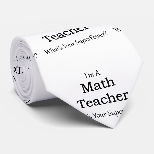 Mathe-Lehrer Krawatte (Gerollt)