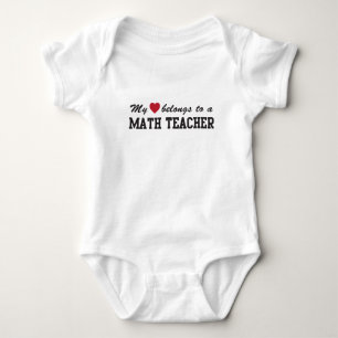 Mathe-Lehrer-Liebe Baby Strampler