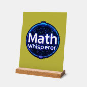 Mathe-Lehrer Mathe-Flüsterer Acrylschild (Winkel)