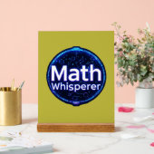 Mathe-Lehrer Mathe-Flüsterer Acrylschild (Hochzeit)