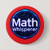 Mathe-Lehrer Mathe-Flüsterer Button (Vorderseite)