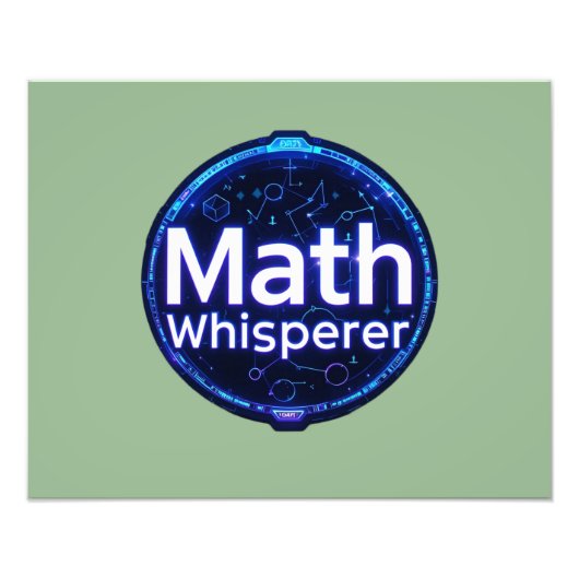 Mathe-Lehrer Mathe-Flüsterer Fotodruck (Vorne)