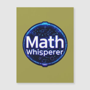 Mathe-Lehrer Mathe-Flüsterer Magnetkarte