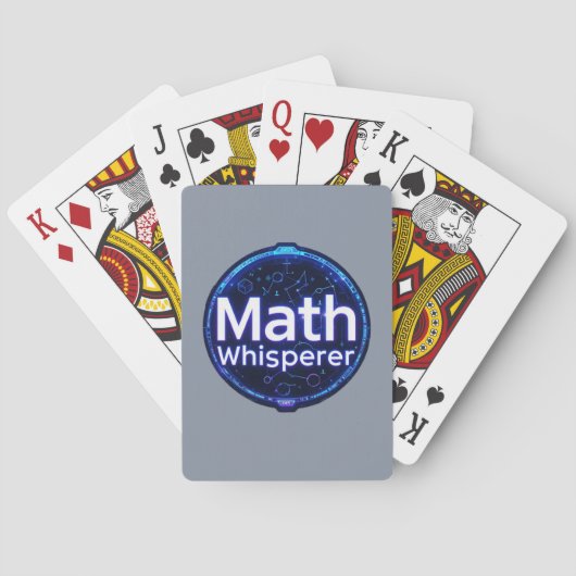 Mathe-Lehrer Mathe-Flüsterer Spielkarten (Rückseite)