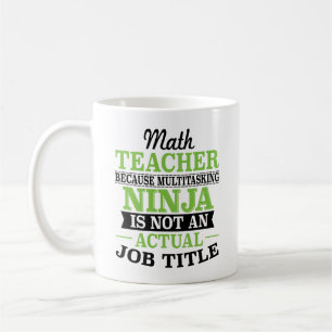 Mathe-Lehrer MehrprozeßNinja nicht eine Kaffeetasse