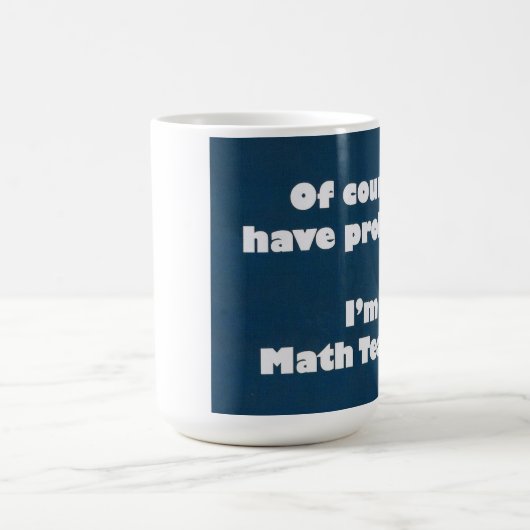Mathe-Lehrer-Problem-Tasse Kaffeetasse (Mittel)