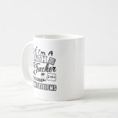 Mathe-Lehrer-Problem-Tasse Kaffeetasse (Vorderseite Links)