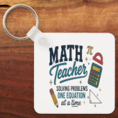 Mathe-Lehrer Problemlöser Schlüsselanhänger (Vorderseite)