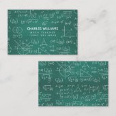Mathe-Lehrer-Schultafel-Telefonkarte Visitenkarte (Vorne/Hinten)