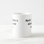 Mathe-Lehrer-Tasse - Verteilungs-und Kaffeetasse (Mittel)