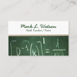 Mathe-Lehrer-Visitenkarte Visitenkarte