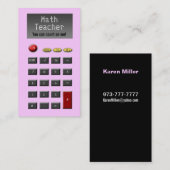 Mathe-Lehrer-Visitenkarten Visitenkarte (Vorne/Hinten)